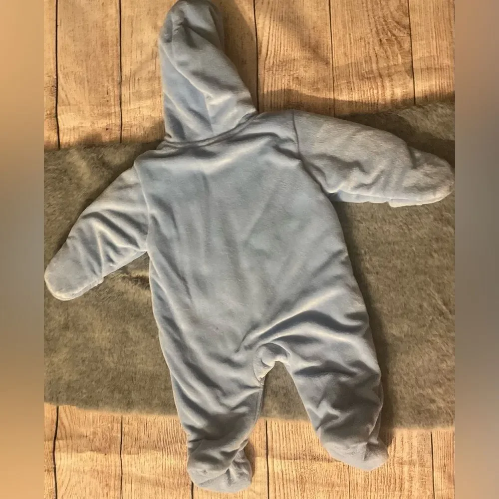 Baby Boy 5 Piece Warm Zipper Onesie Bundle Lot Size 0-3M